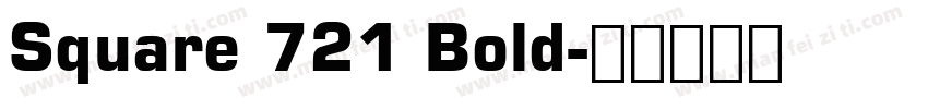 Square 721 Bold字体转换